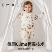 88VIP会员：EMXEE 嫚熙 婴儿豆豆绒睡袋秋冬款儿童加厚防寒恒温防踢被宝宝睡袋