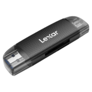 雷克沙（Lexar） 读卡器多功能二合一USB3.2 Type-C双接口 高速读取TF卡SD卡 TF/SD内存卡读卡器 RW310读卡器