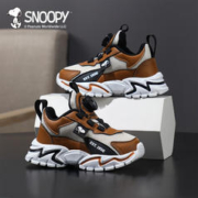 SNOOPY 史努比 冬季儿童旋转纽扣鞋休闲棉鞋