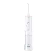 松下（panasonic）电动冲牙器 家用水牙线机 便携洗牙器 口腔冲洗器 洁牙器 干电池伸缩便携 EW-JDJ1A 粉色【干电池式】高频脉冲