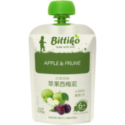贝爱其味（bittiko）果泥婴幼儿果泥宝宝辅食 混合口味100g 苹果西梅泥