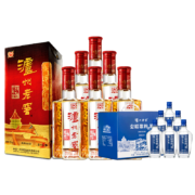 88VIP：泸州老窖 六年窖头曲500ml*6整箱+会唱歌的小酒150ml*6礼盒白酒