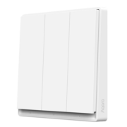 Aqara绿米 智能开关E1零火三键 遥控开关 已接入米家/苹果HomeKit 白色