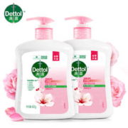 Dettol 滴露 抑菌洗手液家用儿童滋润450g*2瓶家庭装护肤花香洗手液