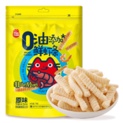 PLUS会员、概率劵：喜盈盈 0油添加鲜虾条  轻烘焙原味 75g