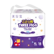 三只小猪Thethreepiggy3D轻薄拉拉裤XL码18片(12-17KG)