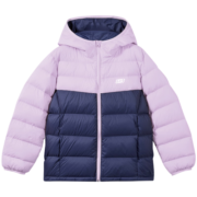 Skechers斯凯奇童装儿童轻薄羽绒服冬季男女童外套三防保暖大童服L422K049 棉花糖白/0074/撞色 120cm