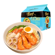 统一 方便面 汤达人 海鲜拉面风味 方便面113g*5 五连包