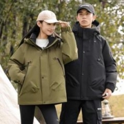 雪中飞 男女短款廓形羽绒服2023秋冬户外出游工装风外套