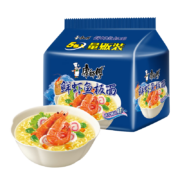 PLUS会员，需首购：康师傅方便面 经典鲜虾鱼板面85g*5 包