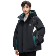 YAYA 鸭鸭 短款连帽羽绒服 DY 2347 黑色 185/100A(XXL)