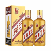京东百亿补贴：茅台（MOUTAI） 53度酒 酱香型白酒 茅台王子 金王子 500ml*2瓶