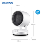 大宇（DAEWOO） 韩国取暖器家用暖风机浴室电暖器电暖气办公室暖气速热干衣冷暖两用烤火炉节能省电 网红暖风机-机械款（1500W）
