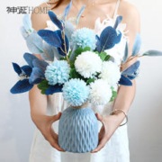 SHENXIAN GRAFT 神涎 假花仿真花客厅摆设防餐桌花摆花尤加利装饰花艺摆件干花花束轻奢