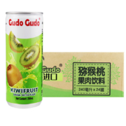 Gudo Gudo马来西亚进口 果汁饮品猕猴桃果肉饮料果汁240ml*1罐