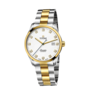 梅花（Titoni）瑞士手表空霸系列机械间金钢带男士腕表全自动机芯39mm 83743 SY-582