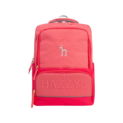 哈吉斯（HAZZYS）品牌童装春秋新经典男女童新款中性学生减压时尚防磨损双肩背书包 西瓜粉