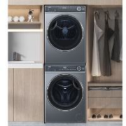 预售、PLUS会员：Haier 海尔 XQG100-BD14376LU1+HGY100-F376U1 热泵式洗烘套装 极夜灰