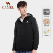 CAMEL 骆驼 户外登山服软壳衣男女冬季防风防泼水加绒连帽徒步夹克外套 16款可选