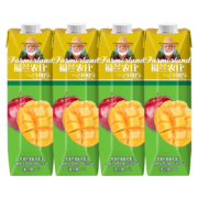 概率券:福兰农庄  100%苹果芒果复合果汁1L*4瓶*2件