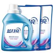 蓝月亮洗衣液套装 机洗手洗  薰衣草香洗衣液  6斤（1kg瓶*1+1kg袋*2）