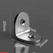 八鹰 不锈钢角码90度直角三角支架 20*20*16mm*10个装 赠螺丝