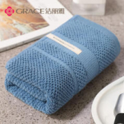 GRACE 洁丽雅 鲁道夫纯棉抗菌毛巾 115g（34×76cm）忧郁蓝