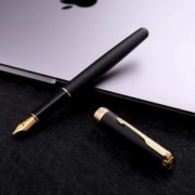 PARKER 派克 新款卓尔磨砂黑杆金夹墨水笔签字笔学生钢笔