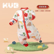 可优比（KUB）可优比恒温婴儿睡袋秋冬四季通用分腿儿童防踢被子宝宝睡袋 【厚夹棉】室温10-15℃-草原奇遇 80码/荐身高80-95cm丨荐1-2岁
