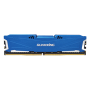铨兴（QUANXING） DDR4 3200MHz台式机内存条 3600频率电脑超频马甲条 冰蓝系列 台式机16G DDR4 3200MHz