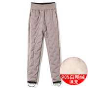 阳光之煦 高级羽绒裤女冬季外穿2023新款时尚保暖加绒加厚防寒显瘦高弹棉裤