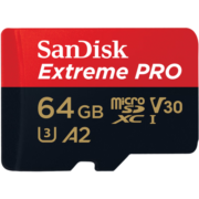 闪迪（SanDisk）64GB TF（MicroSD）存储卡 U3 C10 A2 V30 4K 至尊超极速移动版内存卡 读速200MB/s