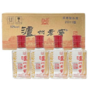 京东百亿补贴：泸州老窖 六年窖头曲 52度 浓香型白酒 125ml*24瓶 整箱装