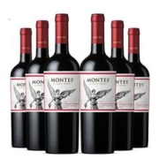 MONTES 蒙特斯 经典赤霞珠红酒葡萄酒750ml*6整箱圣诞礼物智利原瓶进口