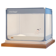 美朵嘉（MEDOGA）蚊帐家用防摔婴儿A类抑菌加固加厚三开门IP款星际蓝1.8米床