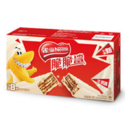 Nestlé 雀巢 Nestle）脆脆鲨休闲零食威化饼干蛋糕 办公室早餐儿童点心 牛奶味446.4g