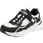 Skechers斯凯奇男童鞋儿童运动鞋秋冬女熊猫鞋轻便防滑大童跑步鞋406118L 黑色/白色/BKW 32码