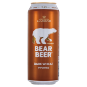 豪铂熊（BearBeer）小麦黑啤酒500ml*24听 整箱装 德国原装进口