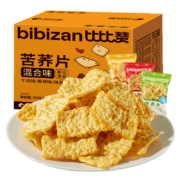 plus会员、概率券:比比赞（BIBIZAN）苦荞片 混合味约12包 192g+凑单品