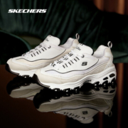 斯凯奇Skechers老爹鞋女鞋复古厚底熊猫鞋88888008白色/浅灰色WLGY39