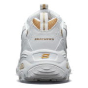 斯凯奇小白熊Skechers情侣增高厚底百搭小白鞋女复古休闲耐磨老爹鞋男