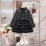 YUANYUAN GIRL 媛媛公主 女童羽绒服冬季加厚保暖收腰小香风气质翻领公主风羽绒服亲子童装