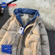 BINNSSRA 彬萨 NASA联名羽绒棉服女冬季短款2023新款棉袄高级感外套加厚保暖棉衣