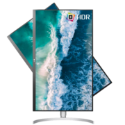 LG 27英寸 4K显示器 超高清 HDR IPS 旋转升降 UHD 色彩校准 阅读模式 游戏 电脑显示器 适用PS5 27UL550 -W
