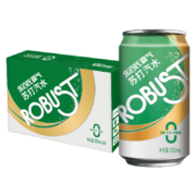 PLUS会员：robust 乐百氏 霸气苏打水 原味绿罐330ml*24