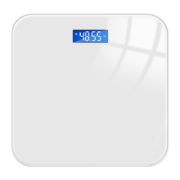 OMIYA高精准体重秤LCD高清屏 电池款精准电子秤体重称家用人体秤脂肪减肥 经典白