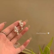 无 法式复古气质珍珠耳环小葡萄串通勤耳钉轻奢小众耳饰女 465A耳钉款
