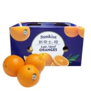 限移动端、京东百亿补贴：sunkist 新奇士 脐橙 大果 单果190g 4kg 礼盒装