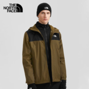 The North Face北面冲锋衣男2023春季新款户外登山服防风防泼水透气连帽夹克外套 PK1/绿色 L