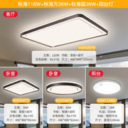 19日0点：Panasonic 松下 防蓝光防频闪led全光谱 秋海 4灯：客厅+方卧+圆卧+阳台灯